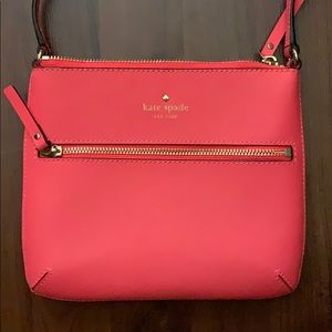 Coral pink Kate Spade crossbody bag